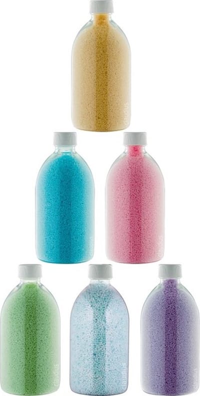 Badkaviaar - 400 gram - set van 6 verschillende geuren - Transparante Dop - Eucalyptus, Hamam, Lavendel, Opium, Rozen, Zen Moment - bad parels voor in bad