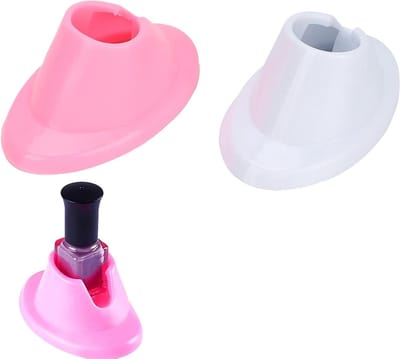 Nagellak Fles Houder - Set van 2 stuks, Rubberen Anti-Spill Stand voor Nagellakflesjes - Praktisch voor Nail Art - Salonkwaliteit