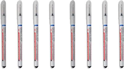 Permanent Marker Set met Extra Lange Punt - Zwarte Stiften voor Creatief Gebruik (8 Stuks)