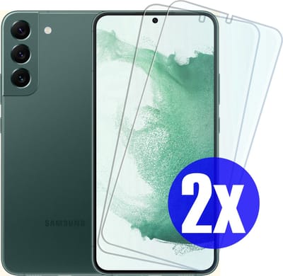 Screenprotector geschikt voor Samsung S22 - Gehard Glas - Tempered Glass Armor Screen Cover - 2 Stuks