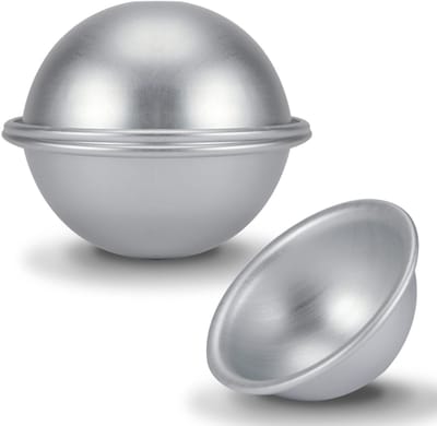 Dailygoody - Halfronde Aluminium Taartvorm - Ideaal voor Taart en Gebak - 10 cm Formaat - Vaatwasserbestendig - Perfect voor Beginners - Geschikt voor...
