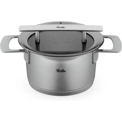 Fissler Phi collection kookpan met downdraft glasdeksel 16cm