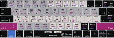 KB Covers Traktor Pro Keyboard Cover for MacBook Pro (Late 2016+) - Apple toetsenbord cover
