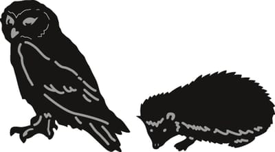 Marianne Design Craftable Mal Tinys dieren Uil en Egel CR1339