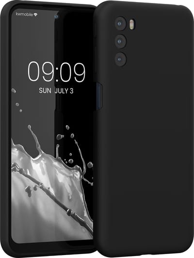 kwmobile telefoonhoesje geschikt voor Motorola Moto G31 / Moto G41 - Hoesje met siliconen coating - Smartphone case in zwart
