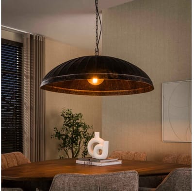 Hanglamp Guard 1L Ø90 - Smoked brown - 90x90x150 cm