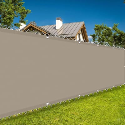 Privacyscherm Balkon - Buitenhek Tuin - Privacy Vergroten - Weerbestendig Glasvezel - 180x750cm - Taupe