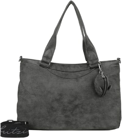 Fritzi aus Preußen schoudertas Joly Waffly Shoulder Bag Black donkergrijs