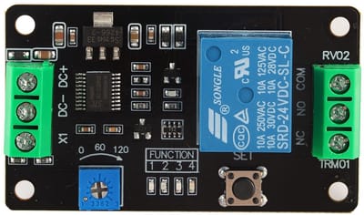 Dailygoody - Delay Timer Relay Module - Instelbare Tijdvertraging - Betrouwbaar en Duurzaam - 24V - Schakelaar - Voor Elektronische Toepassingen - Ges
