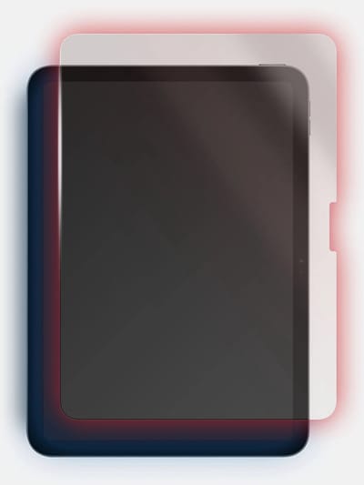 Bodyguardz Red Lichtomvormer iPad Air 13 (M2-M4) – Rand-tot-rand ontwerp – Gehard Glas van 9H hardheid – Blokkeert 47,09% HEV-blauw licht - Transparant