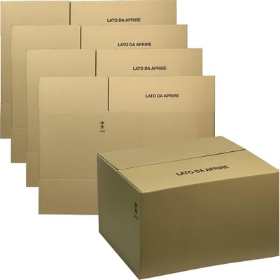Verzenddozen Karton - Verhuisdozen Opslagdozen - Verpakken Verzenden - Dubbelgolf Karton - 40x40x90 cm - Bruin