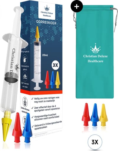 Christian Deluxe Oorspuit - Oorreiniger voor Veilig Oorsmeer Verwijderen - Ear Cleaner - Oor Uitspuiten & Oren Schoonmaken