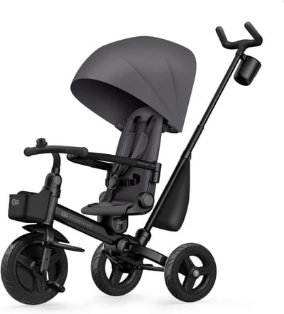 Driewieler AVEO 2 PRO - Kinderfiets Babyfiets - Groeit Mee Kind - Draaibare Zitting Ligstand