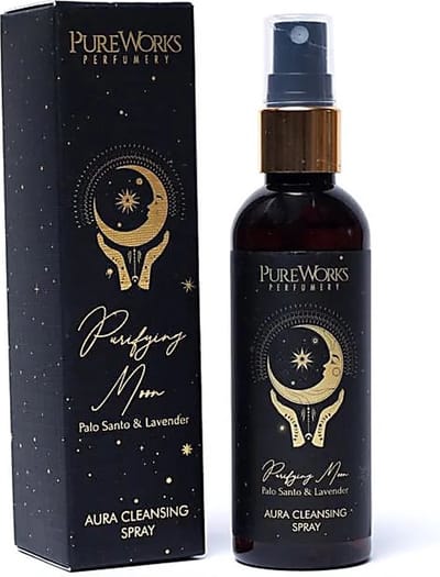 Pure works - purifying moon - palo santo - lavendel - kamerspray - roomspray - song of india - 100ml