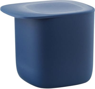 Qualy - Voorraadpot Voedselcontainer 0.6L “FLAT TOP Storage Jar” W100 x L120 x H106 mm 184 gr Navy