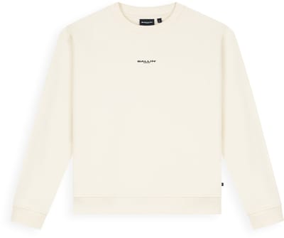 Ballin Amsterdam - Jongens Loose fit Sweaters Crewneck LS - Ecru - Maat 8