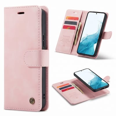 Casemania Hoesje Geschikt voor Samsung Galaxy S20 Plus - Pale Pink - 2 in 1 Magnetic Book Case