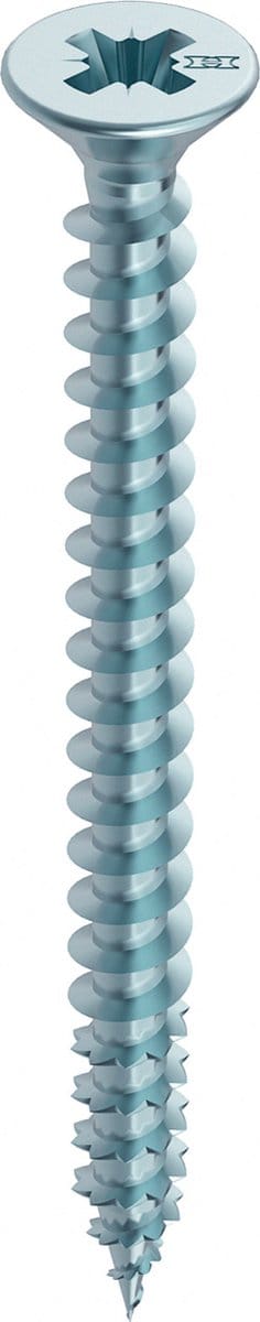 STARX. Spaan-plaat-schroef. Verzinkt. Platkop. Pozidrive-2.  4.0 x 40 mm. 30 stuks Hout-Schroeven.