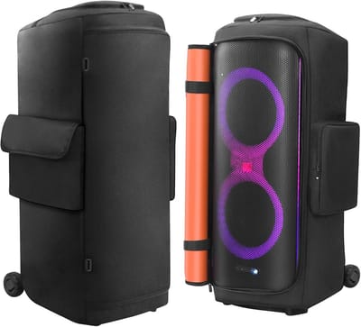Draagtas voor Portable Bluetooth Speaker - Opbergtas met Compartimenten voor Oplader en Accessoires