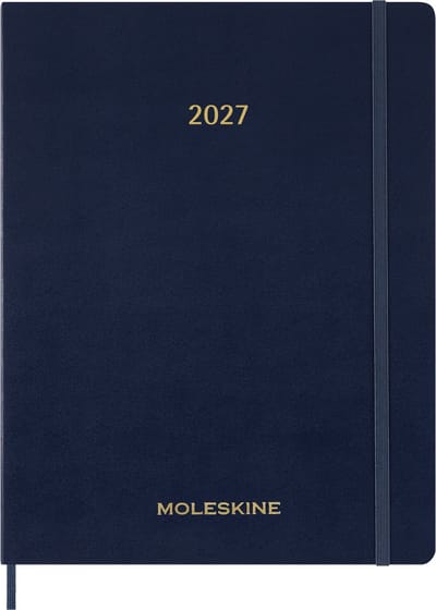 Moleskine 15 Maanden Agenda - 2027 - Essential Planner - Wekelijks - Verticaal - XXL - Saffier Blauw