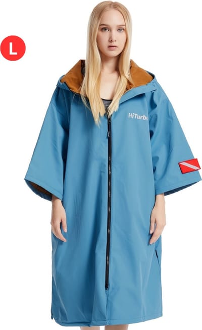 Nivard Surf Poncho Voor Volwassenen - Omkleed Handdoek Zacht - Dames & Heren - Maat L