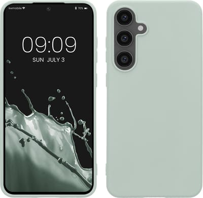 kwmobile telefoonhoesje geschikt voor Samsung Galaxy S24 FE - Hoesje voor smartphone - Back cover in cool mint