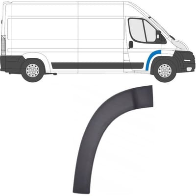 Voordeur sierlijst voor Peugeot Boxer 2006-2018 / Rechts