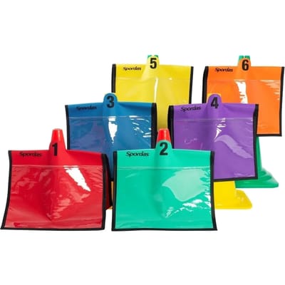 Slabbetjes voor trainingskegels Spordas (x6)
