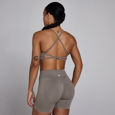 MP Women's Lift Seamless Strappy Bra - Dark Truffle - XS