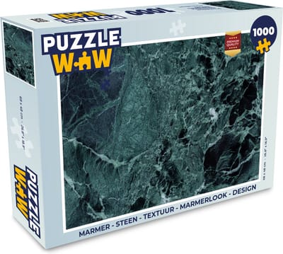 Puzzel Marmer - Steen - Textuur - Marmerlook - Design - Legpuzzel - Puzzel 1000 stukjes volwassenen