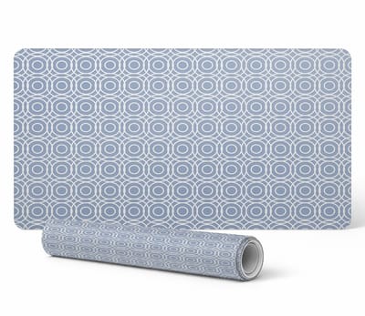 Designer laptop beschermmat met geometrisch cirkelpatroon, 90x45 cm