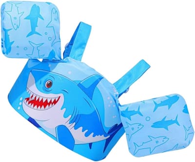 Kinderzwemvest - Drijfhulpmiddel - Waterpret - Geïntegreerde armbanden - 60x16x13cm - Veelkleurig
