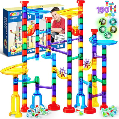 Kogelcircuits Set - 150 Stuks Doolhof Marble Run - Educatief Bouwspeelgoed voor Kinderen - STEM Leerspeelgoed