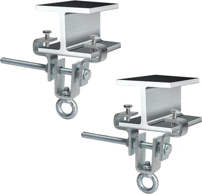 Zware Stalen Ophanghaak voor Bokszakken, Verstelbaar van 63mm tot 220mm, Tot 204kg Belastbaar, Ideaal voor Beams en Sportuitrusting