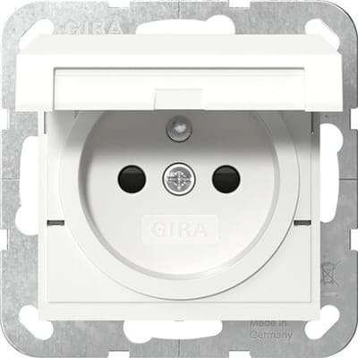 Gira Systeem 55 Veiligheid Plus Stopcontact Met Scharnierende Afdekking - 448803