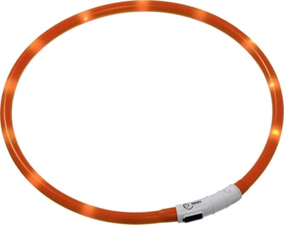 Led Halsband flamingo 70 cm Oranje
