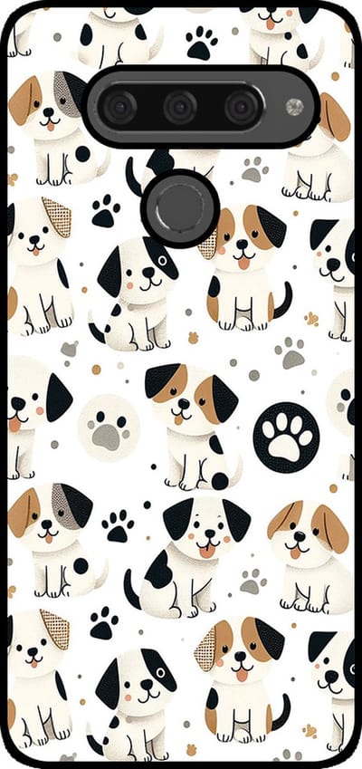 Smartphonica Telefoonhoesje Geschikt voor LG V40 met honden opdruk - TPU backcover case dog design geschikt voor LG V40