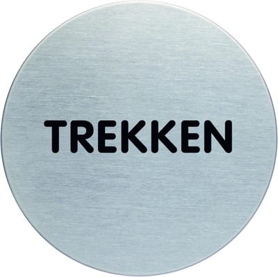 Pictogram|Deurbordje|Trekken | RVS | Durable
