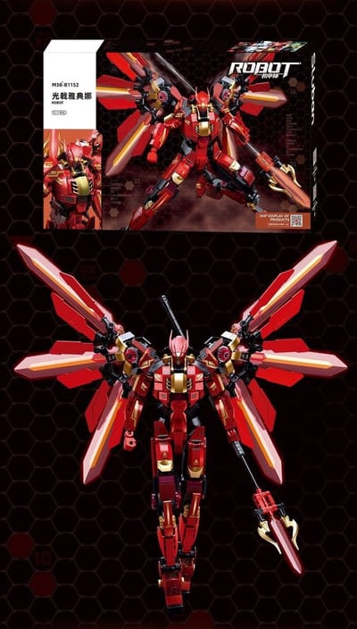 Lichte hellebaard Athena Mecha/Mecha-montagespeelgoed/verjaardag, vakantiecadeaus（511 PCS）