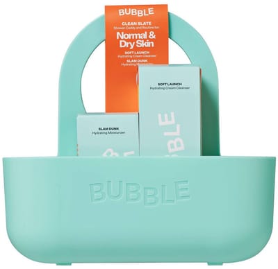 Bubble Skincare Dry Skin Caddy – Shower Caddy & Routine Set – Normale & Droge Huid