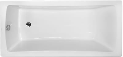 Badland OPTIMA ligbad 140 x 70 cm wit met baddrager