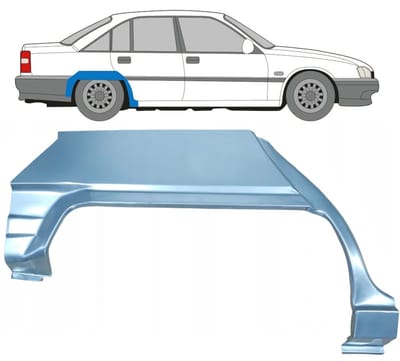 Reparatiepaneel achterspatbord voor Opel Omega A 1986-1993 / Rechts