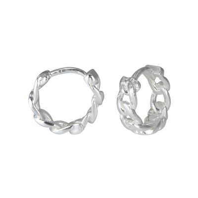 Joy|S - Zilveren oorbellen - oorringen gourmet schakel - 1.2 cm