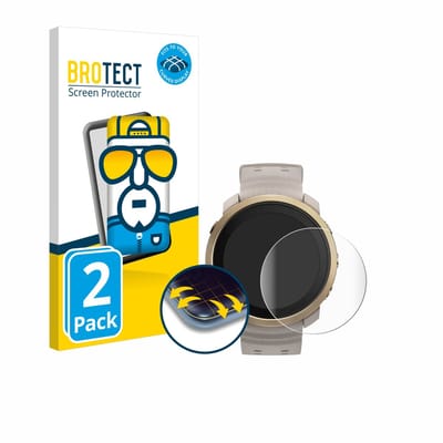 BROTECT - Screenprotector voor Polar Vantage M3 - Folie Beschermfolie transparant volledig dekking - 2 Stuks