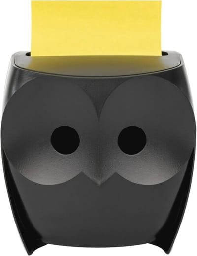 Uil Notities Dispenser met Super Sticky Pop-up Notes - 3" x 3"