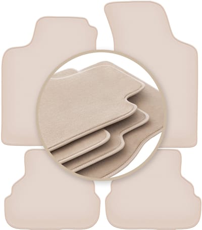 PREMIUM beige vloermatten voor: Volkswagen Vento sedan 1991-1997