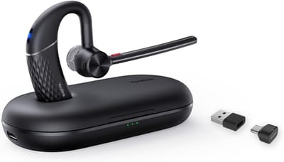 Draadloze Headset - Bluetooth Oortjes - Zakelijk Gebruik - Koppeling met Meerdere Punten - 10 Uur Batterij