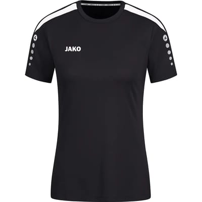 Jako Power Shirt Korte Mouw Dames - Zwart | Maat: 38