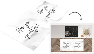 Keukenloper - Loper keuken - New job, great job! - Spreuken - Quotes - 120x60 cm - Keukenloper vinyl