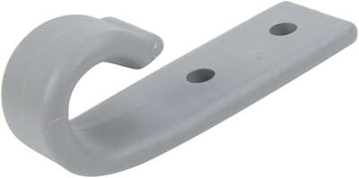 Afdekzeilwinkel - Carrosseriehaak vlak nylon grijs 10 stuks
